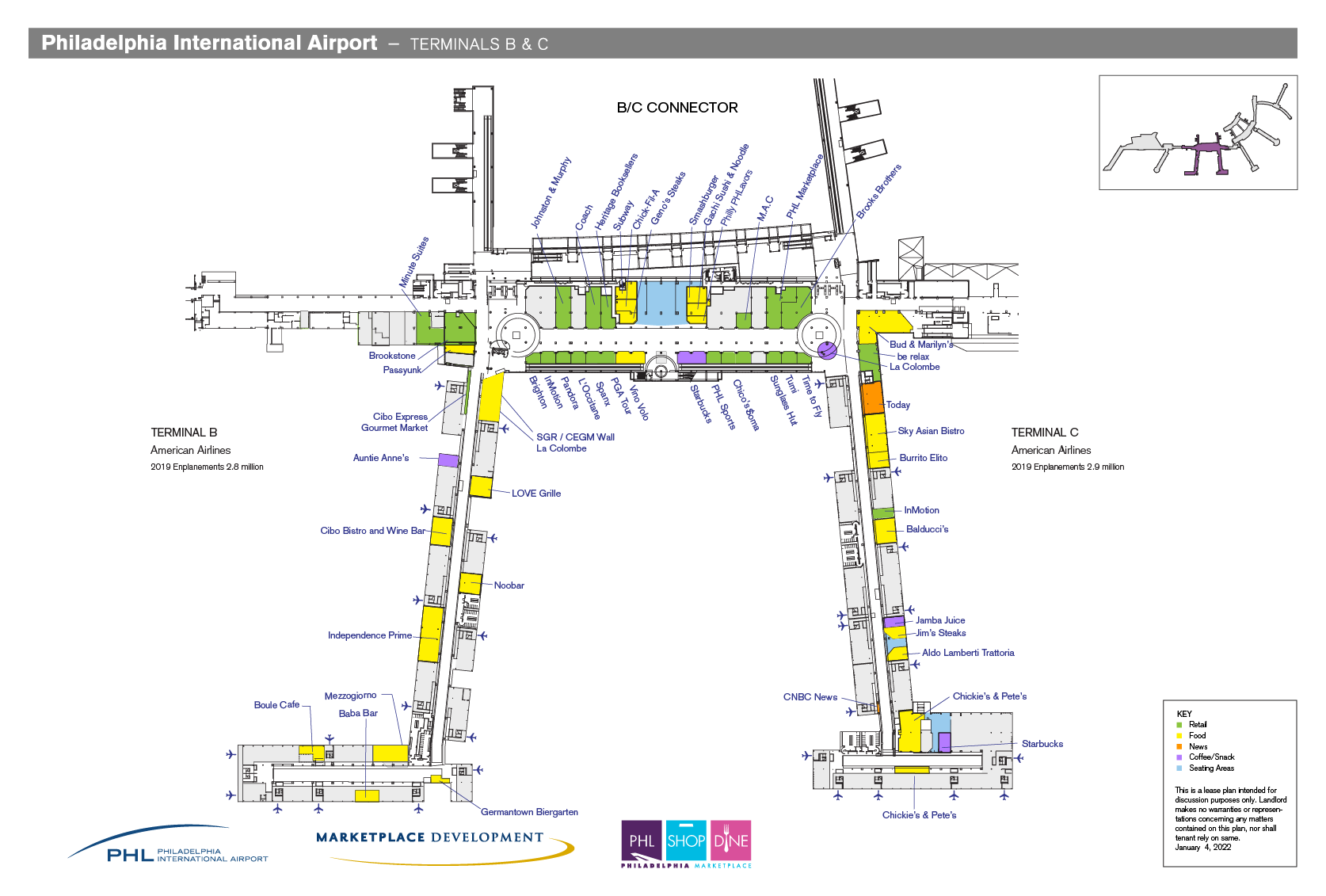 PHL Terminals B & C