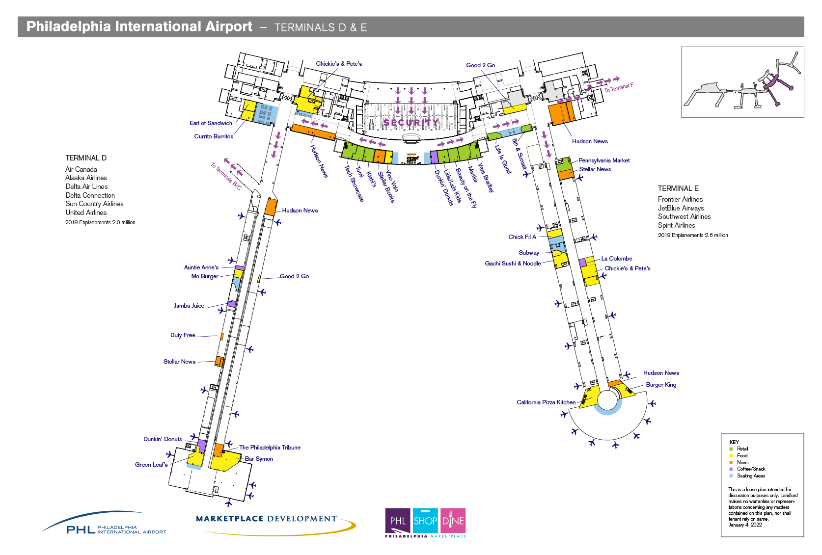 PHL Terminals D & E